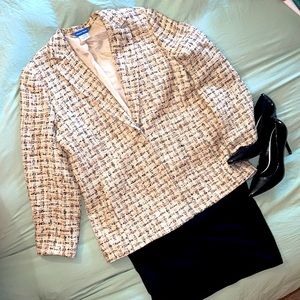 Cream Tweed Blazer